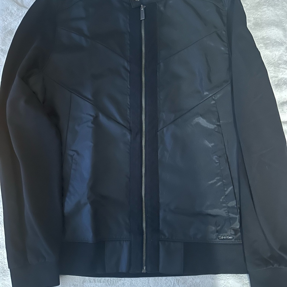 Calvin Klein Men's Black Bomber Jacket